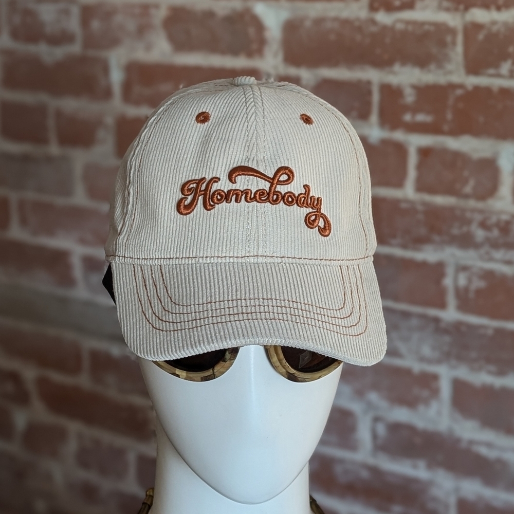 Homebody Embroidered Corduroy Hat